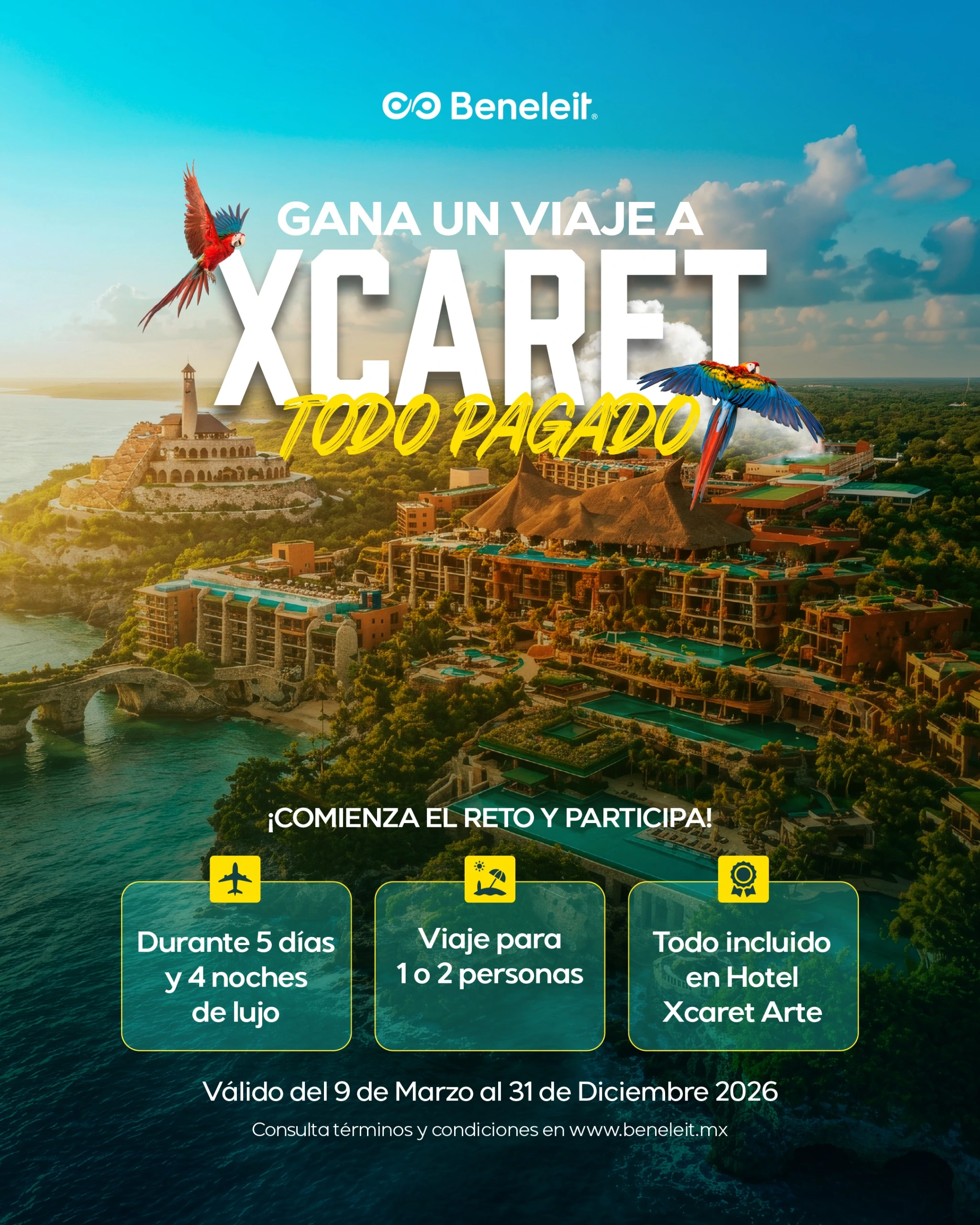 Conoce el Viaje Xcaret 2027
